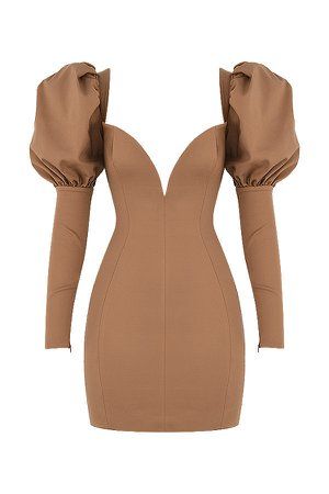 Clothing : Mini Dresses : Mistress Rocks 'Party Animal' Caramel Puff Sleeve Dress | ShopLook Puff Sleeve Mini Dress, Puff Sleeve Dress, Sleeves Clothing, Puffed Sleeves Dress, The Pretty, Casual Party, Mini Dress With Sleeves, Mini Dresses, Sleeve Designs