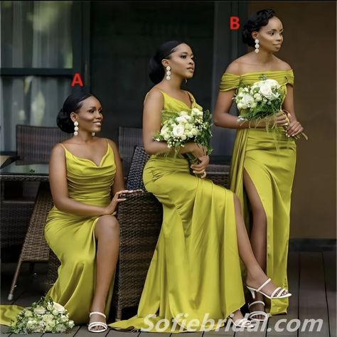 2024 Bridesmaid Dresses, 2023 Bridesmaid Dresses, Cheap Long Bridesmaid Dresses, Yellow Mermaid, Mermaid Long Bridesmaid Dresses, Cheap Bridesmaid Dresses Online, Womens Bridesmaid Dresses, Mermaid Bridesmaid, Green Mermaid