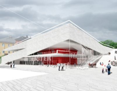 Norwegian Architecture, Norway Design, Conceptual Sketches, Warm Color Schemes, Youth Center, Timber Buildings, Museum Architecture, Urban Spaces, Cultural Center