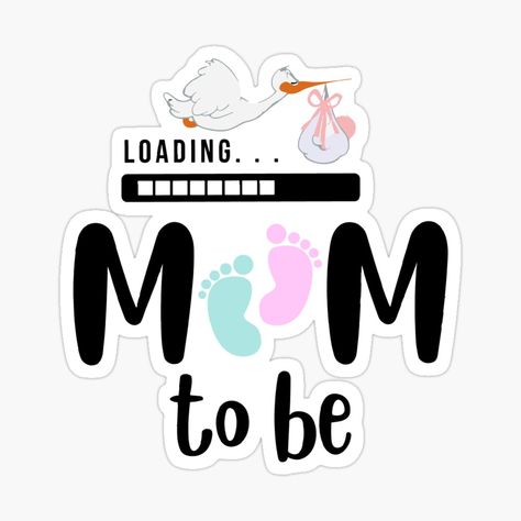 Get my art printed on awesome products. Support me at Redbubble #RBandME: https://www.redbubble.com/i/sticker/Mom-to-be-Loading-Whimsical-Pregnancy-Announcement-T-Shirt-gift-idea-by-lemamis/155102289.JCQM3?asc=u Baby Loading Announcement, Mom To Be Stickers, Single Mom Pregnancy Announcement, First Pregnancy Announcements, Idea Sticker, Baby Loading, Creative Pregnancy Announcement, Baby Bump Photos