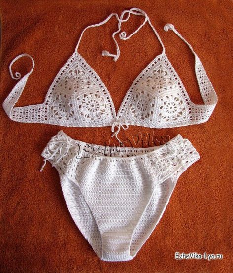 Maillot de bain : je vous propose ce maillot de bain, vous trouverez toutes les explications et les diagrammes pour le réaliser Lingerie Crochet, Rock Dress, Crochet Beach Wear, Crochet Lingerie, Crochet Bathing Suits, Bikinis Crochet, Crochet Swim, Crochet Swimwear, Crochet Bolero