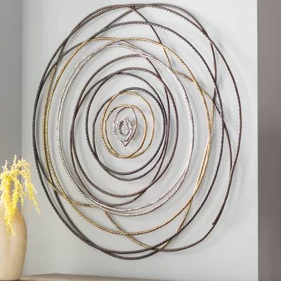 Ivy Bronx Contemporary Metal Braid Wall Décor & Reviews | Wayfair.ca Wall Decor Metal, Geometric Wall Decor, Iron Wall Decor, Abstract Wall Decor, Awesome Bedrooms, Wall Decor Set, Flower Wall Decor, Geometric Wall, Wall D