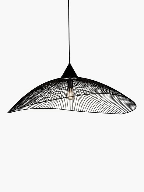 John Lewis & Partners Hiko Large Ceiling Light at John Lewis & Partners Black Ceiling Lighting, Vinyl Decor, Ceiling Shades, Black Ceiling, 3d Warehouse, Modern Ceiling, Vintage Vinyl, Cleaning Materials, Modern Ceiling Light