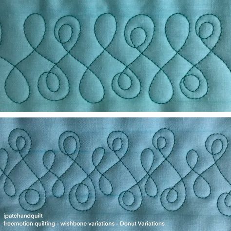 Free Motion Quilting Patterns Borders, All Over Quilting Designs Ideas, Free Motion Quilt Designs For Borders, Free Motion Border Designs, Easy Free Motion Quilting Patterns, Fmq Borders, Quilting Stitch Patterns, Quilting Stitches, Long Arm Quilting Patterns