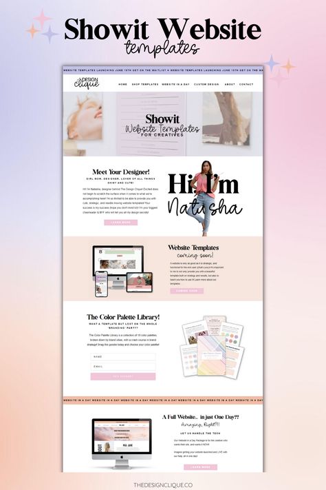 showit website home page Home Page Website Design, Home Page Website, Website Layout Design, Website Design Ideas, Website Design Tips, Showit Website Design, Wix Website Templates, Showit Website Template, Figma Template