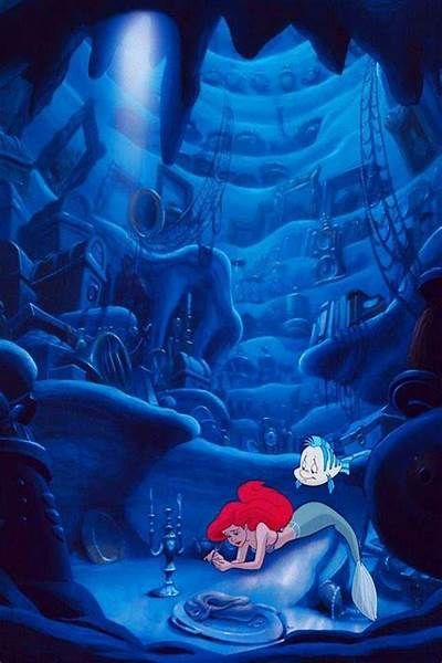 Flounder Wallpaper, Mermaid Wallpaper Iphone, Ariel Aesthetic, Disney Lockscreen, Mermaid Wallpaper Backgrounds, Ocean Diorama, Ariel Wallpaper, Little Mermaid Wallpaper, Mermaid Wallpaper