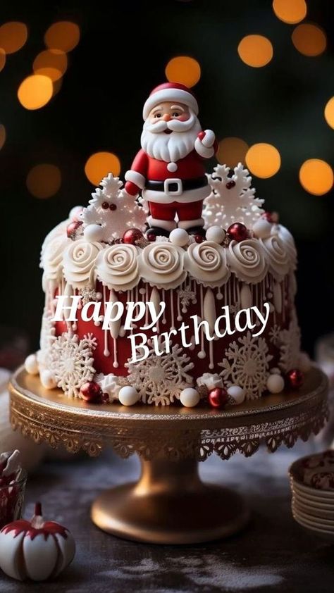 Happy Birthday | Facebook Happy Birthday Christmas Images, Happy December Birthday Wishes, December Birthday Wishes, Happy December Birthday, Happy Birthday December, Merry Christmas Birthday, Christmas Happy Birthday, Happy December, December Birthday