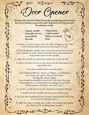 'The Door Opener': Wiccan Chant Spell for Getting a Job Wiccan Chants, Getting A Job, Good Luck Spells, Spells For Beginners, Magia Das Ervas, Luck Spells, Wiccan Magic, Magic Spell Book, Witch Spirituality