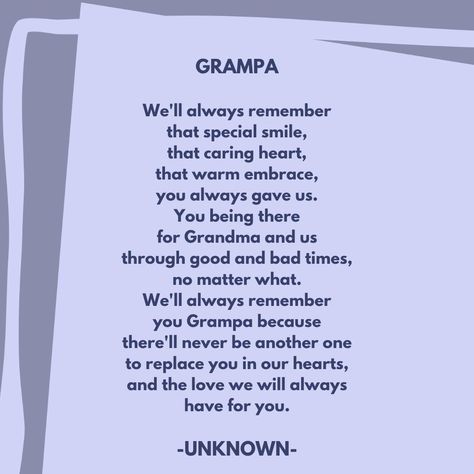 Eulogy For Grandfather, Poem For Grandpa, Quotes About Grandfathers Passing, Poems About Grandfathers, Grandpa Quotes Rip, Eulogy Examples For Grandfather, Rip Poems, Goodbye Message, Love You Mom Quotes