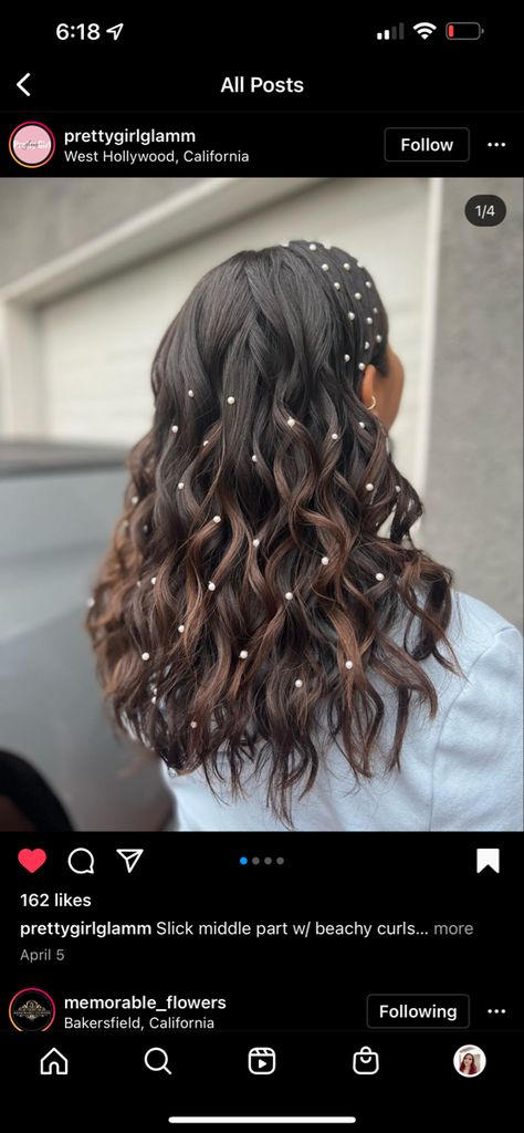 Rhinestone Half Up Half Down, Half Up Half Down Hair With Rhinestones, Curled Hair With Diamonds, Graduation Hairstyles For Long Hair Curls, Prom Hair Extensions, Grad Hairstyles Medium Length, Conformation Hairstyles Curls, Prom Hairstyles Rhinestones, Graduation Hair Ideas With Cap