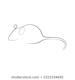 a simple rat/mouse tattoo design Mouse Line Tattoo, Rat Outline Tattoo, Small Mouse Tattoo, Mouse Outline Tattoo, Coven Tattoos, Mouse Tattoo Design, Rat Photos, Mouse Tattoo, Rat Tattoo