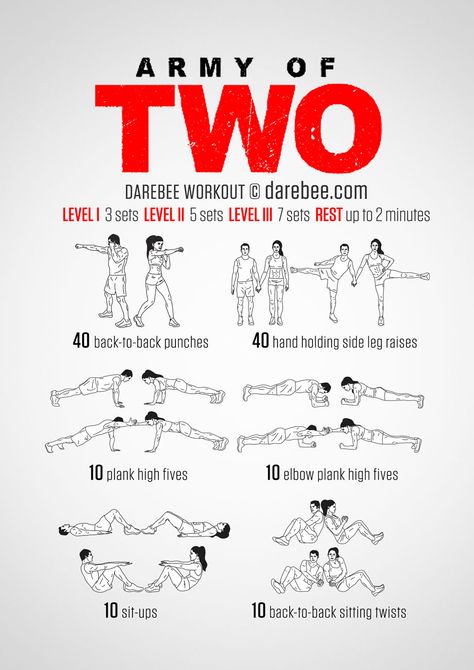 Army of Two Workout Couples Workout Routine, Army Of Two, Fit Girl Motivation, Partner Workout, Fit Couples, Free Workouts, I Work Out, Get In Shape, Zumba