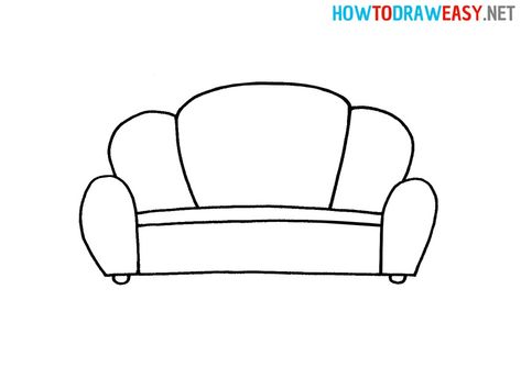 How to Draw a Couch #Sofa #Couch #DrawingSofa #DrawSofa #SofaDrawing #SofaDraw #SketchingSofa #ColoringPage #ColoringSofa Couch Drawing Sketches, Drawing Sofa Designs, Couch Tattoo Simple, Sofa Drawing Easy, Drawing Of A Couch, Couch Drawing Easy, How To Draw A Sofa, Sofa Drawing Sketch, How To Draw A Couch