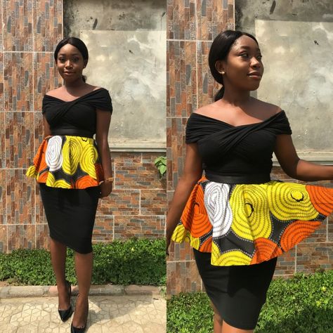 Detachable Peplum, Styles Ankara, Ankara Styles, Videos Funny, Ghana, Ankara, Waist Skirt, High Waisted Skirt, Sewing Patterns