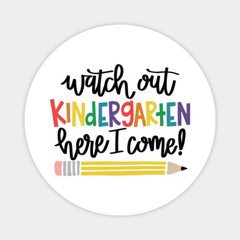 Kindergarten Here I Come, Kindergarten Shirts, Custom Magnets, Lockers, Kindergarten, Magnets, Favorite Movies, Tv Shows, Tv