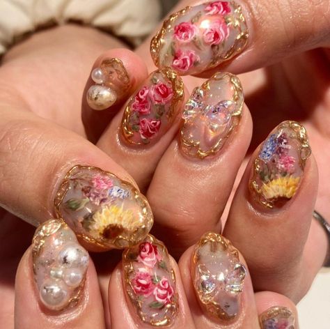 Diy Fall Nails, Leaves Nail Art, Vintage Nail Art, Boho Nails, Accessories Nail, Asian Nails, Hello Nails, Vintage Nails, Unicorn Nails