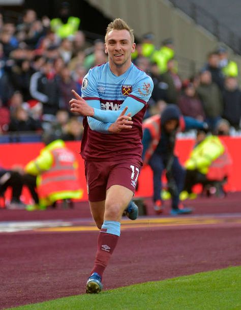 Jarrod Bowen of West Ham in 2020. Jared Bowen West Ham, Jarrod Bowen, Mark Noble, West Ham United, West Ham, Football Players, Football