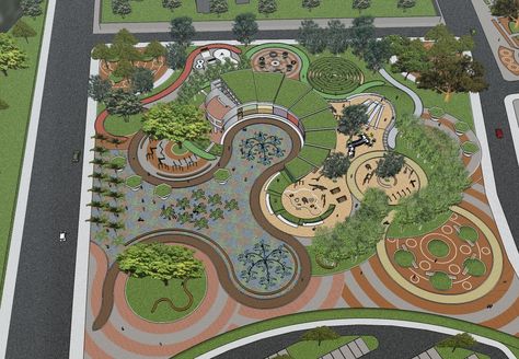 Public Park Design Plan, Garden Park Design, Urban Park Landscape, Urban Park Design, Community Park Design, Public Park Design, Park Layout, Landscape Plaza, Landscape Architecture Presentation