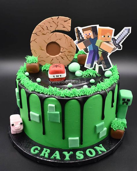 Cake Design For 8 Year Boy, 10 Year Boy Birthday Cake, 6th Birthday Cakes Boys, Minecraft Birthday Cakes Ideas, Birthday Cakes For 6 Year Boy, Minecraft Cakes For Boys Birthdays, Minecraft Cakes Ideas, Cake For 6 Year Boy, Birthday Cake For 6 Year Boy