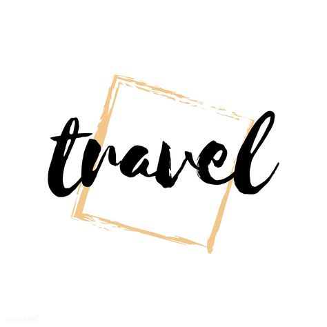 Travel Word Art Fonts, Travel Font Typography, Travel Font Design, Travel Word Art, Travel Logo Design Ideas, Word Art Fonts, Travel Typography, Travel Fonts, Typography Logo Fonts