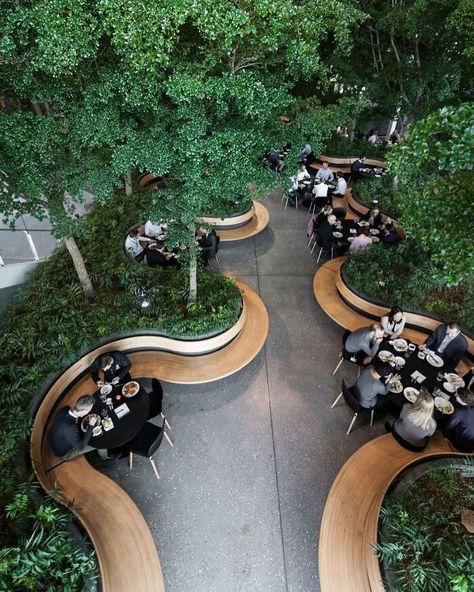 Beautiful-Landscape-Design-Pics Urban Landscape Design, Public Space Design, Landscape Architecture Design, Green Architecture, Outdoor Restaurant, Parking Design, Cafe Design, Urban Landscape, Design Layout