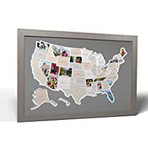 Travel Collage, Map Maker, Travel Keepsakes, Photo Maps, Wood Photo Frame, Grey Frame, Simple Website, Frame Photo, Framed Maps