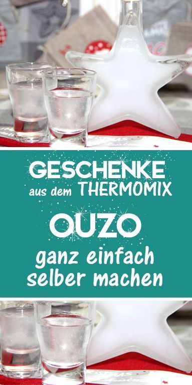 Ouzo kann man ganz einfach selber machen auch ohne Thermomix. Dieses Rezept ist wirklich klasse und kommt auch bei Männern super an. Also ist es nicht nur für Weihnachten ein tolles Geschenk für Papa oder Opa, sondern auch für Oster, Geburtstag oder auch Vatertag. Diesen Likör lieben Frauen aber mindestens genauso wie die lieben Herren ;-)   Weitere tolle Geschenke aus der Küche findest du meinem Blog, schau unbedingt mal rein :-) Ouzo, Great Gifts For Dad, Easy Diy Gifts, Cooking Prep, Business Gifts, Chocolate Candy, Liqueur, In The Heights, Gifts For Dad