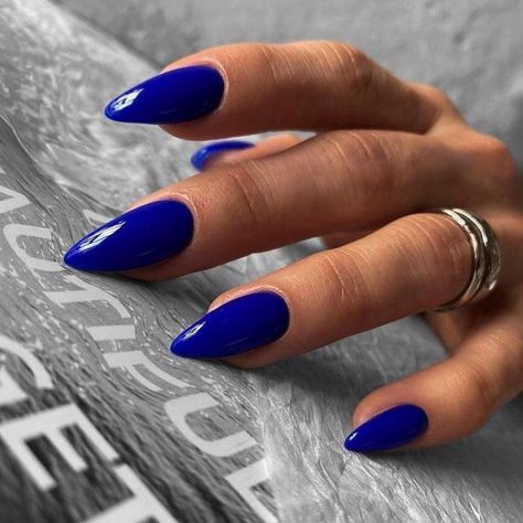 PRICES MAY VARY. 💅【Big Package】Each set includes 48 pieces of stiletto press on nails for girls,48 pcs nail double-sided stickers,2 mini nail file,and 2 wooden stick.You don't have to worry about the size anymore with KQueenest royal blue glue on nails medium!!😍 💅【Made of Gel】These dark blue press nails medium are made by high tech with safe acrylic texture.The quality of deep blue false nails medium is top-notch,no chipping or peeling,even after a week of wear and tear. 💅【Comfortable & Glos Flat Blue Nails, Navy Blue Nails Matte Art Designs, Blue Pointed Nails, Matte Blue Almond Nails, Burgundy Magnetic Nails, Best Dip Nails, Deep Royal Blue Nails, Almond Nails Short Blue, Cobalt Blue Almond Nails