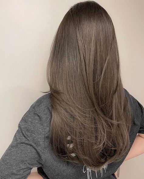 Olive Brown Hair Color, Olive Hair Colour, Glossy Brunette, Olive Hair, Hair Color Asian, Winter Arc, Korean Hair Color, 2024 Inspiration, Brown Hair Looks