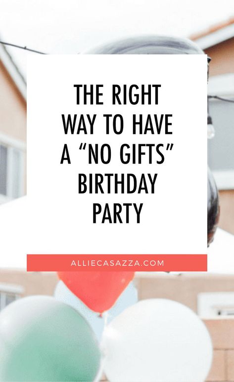 Keeping the clutter to a minimum can be tough when it comes to birthdays! I get the question, "How to handle gifts during birthdays?" a lot and am sharing with you how we handle no gift birthday parties. I'll help you navigate no gift birthday ideas, wording and how talk to family while keeping your boundaries. #birthdayparty #minimalism #minimalist #simplifiedliving Donation Instead Of Birthday Gift, No Presents Invitation Wording Birthday, No Gifts Birthday Invitation, How To Say No Gifts On Birthday Invite, No Presents Birthday Party, Quiet Birthday Ideas, No Gift Birthday Party Invitation, No Toys Birthday Invitation Wording, No Gifts Please Wording Birthday