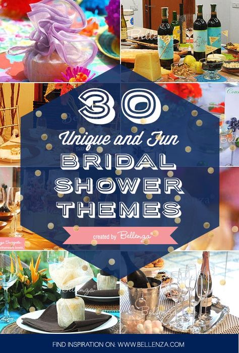 30 Fun and Unique Bridal Shower Themes and Ideas that are Nothing Short of Boring | The Wedding Bistro at Bellenza. #bridalshowers #bridalshowerthemes #bridalshowerideas Couples Wedding Shower Themes, Themed Bridal Shower Ideas, Couples Shower Themes, Unique Bridal Shower Themes, Bridal Shower Venues, Bridal Shower Themes, Wedding Shower Themes, Couples Bridal Shower, Couple Wedding Shower