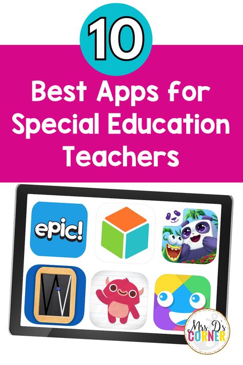 Technology can be such an AMAZING resource in the special education classroom. iPads, tablets and AAC devices can help students communicate, access curriculum, create and use visual schedules, and learn basic math and reading skills. But, as a special education teacher, it can be hard to know what apps you should be using in your special education classroom. So, here are 10 of my favorite apps to use with special education students. Science For Special Education Students, Asd Resources, Special Education Organization, Must Have Apps, Education Preschool, Classroom Hacks, Sped Classroom, Teacher Toolkit, Special Ed Teacher