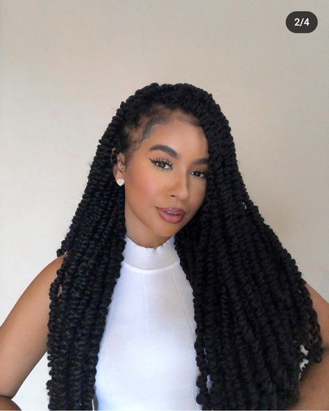 Passion Twist Crochet Braids, Butterfly Faux Locs, Passion Twist Crochet, Water Wave Hair, Spring Twist Hair, Crochet Braids Hair, Braided Hairstyles For Black Women Cornrows, Big Box Braids Hairstyles, Bohemian Braids