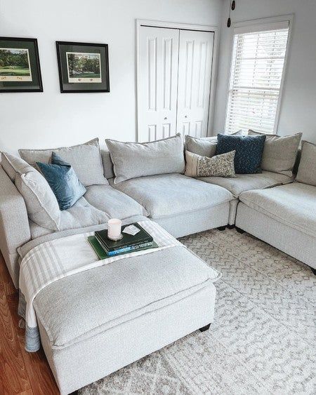 Cozy Media Room, Lovesac Sactional Living Rooms, Best Sofa Designs, Kid Friendly Couch, Grey Sectional Couch, Sectional Bed, Sofa Design Living Rooms, Sectional Sofa Comfy, Comfy Sectional