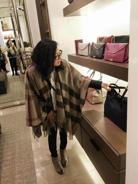 Burberry shawl for this cold weather #burberry Burberry Shawl Outfit, Burberry Shawl, Shawl Outfit, Winter Wardrobe, Cold Weather, Burberry, Kimono Top, Shawl, My Style