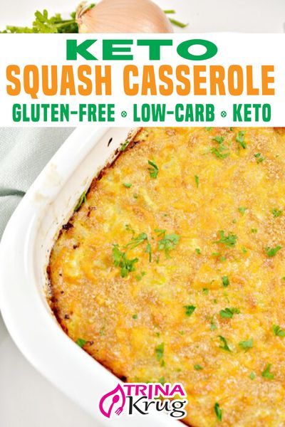 Keto Squash Casserole, Keto Squash, Pork Rind, Squash Casserole Recipes, Keto Recipes Ketogenic, Low Carb Casseroles, Keto Casserole, Vegetable Casserole, Squash Casserole