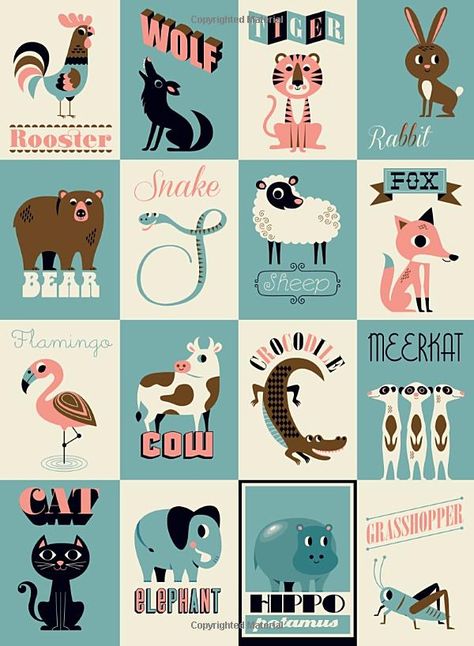 Amazon.com: Animals (9780763692681): Ingela P. Arrhenius: Books Zoo Project, Mid Century Illustration, Kids Illustration, Bedroom Kids, Graphic Design Fun, Art And Illustration, Retro Illustration, Picture Books, Illustrations And Posters