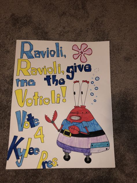 Student Government Posters, Spongebob Poster, Slogans For Student Council, School Campaign Ideas, School Poster Ideas, School Campaign Posters, Homecoming Campaign, School Spirit Posters, Homecoming Poster Ideas