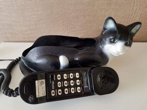 Cat Telephone, Novelty Phones, Retro Phones, Rotary Phone, Candy Dispenser, Vintage Phones, Retro Phone, Vintage Telephone, Telephones