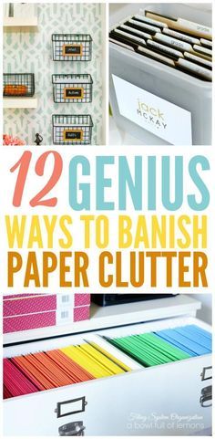 The best organizing paperwork ideas to eliminate clutter for good. Organize your bills and important documents with these great ideas! #homeorganizationideas Paper Clutter Organization, Office Organization At Work, Diy Organizer, Organizing Paperwork, Bill Organization, Paper Clutter, Clutter Organization, Binder Organization, Important Documents