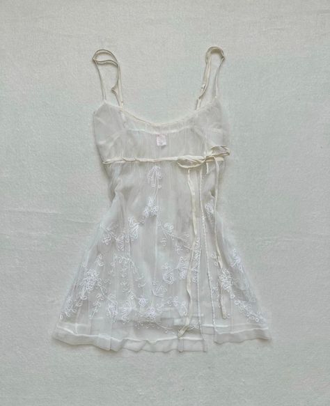 White Sheer Dress, Rare Clothing, Night Gown Dress, 2000s Clothes, Cute Lingerie, Pretty Lingerie, Pink Outfits, Lace Fashion, 2000s Fashion