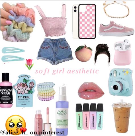 i like the soft girl aesthetic ngl 🥴✨ Cece Aesthetic, Soft Girl Starter Pack, Softie Style, Popular Girl Aesthetic, Aesthetic Starter Pack, Middle School Fashion, Lilly Pulitzer Outfits, Teen Trends, Niche Memes