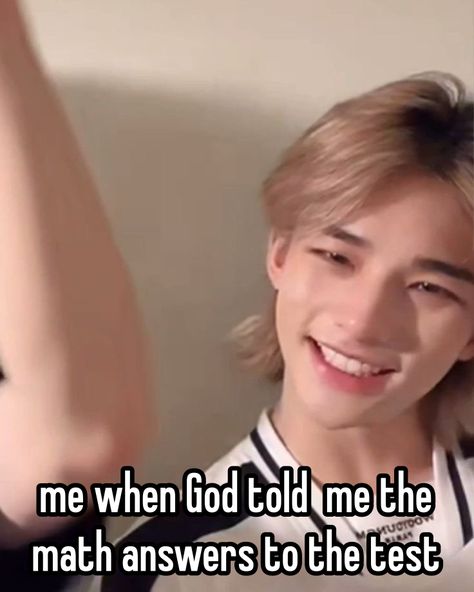 When i asked him for the math answers, i got a 100% When i didn’t, i got 40% 😭😭 #kpop #whisper #straykids #skz hwang hyunjin jinnie dance king prince hyunferret pony tail man from the VMAs hyunnie straykids skz kpop whisper #God #Jesus #Christ God Jesus Christ Christianity Christian Humor relatable ‼️mine Christian Kpop, God Whispers, Christian Whispers, Christian Memes Funny So True, Bible Jokes, Funny Jesus Memes Hilarious, Jesus Memes Hilarious, Jesus Memes Humor, Math Answers