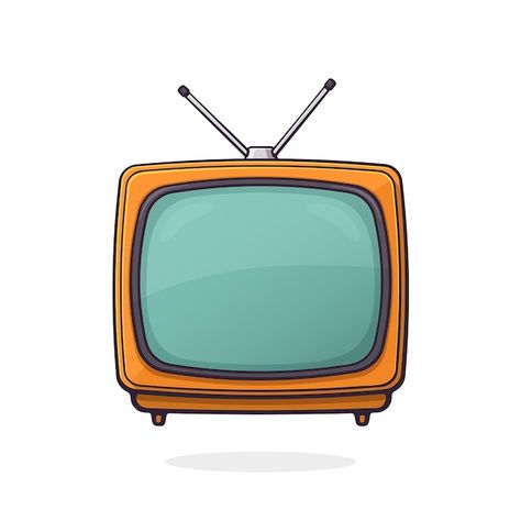 Vector illustration analogue retro tv wi... | Premium Vector #Freepik #vector #vintage-television #vintage-tv #old-tv #old-television Vintage Television Illustration, Old Tv Illustration, Tv Vector, Vintage Television, Vintage Tv, Retro Tv, Old Tv, Cartoon Tv, Cute Doodles