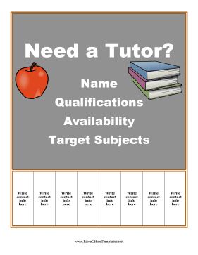 Great for advertising tutoring services, this printable flyer is decorated with a chalkboard, books and an apple. Free to download and print Tutoring Flyer Ideas, Tutor Poster Design, Tutor Flyer Design, Tutoring Flyer Template, Tutoring Services Flyer, Tutoring Advertisement Ideas, Tutoring Flyer, Cover Sheet Template, Advertisement Template