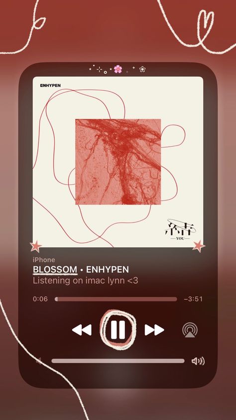 Enhypen Blossom Album Cover, Blossom Enhypen Spotify, Enhypen Spotify Aesthetic, Blossom Enhypen, Spotify Aesthetic Story, Enhypen Spotify, Enhypen Songs, Enhypen Lyrics, Telephone Icon