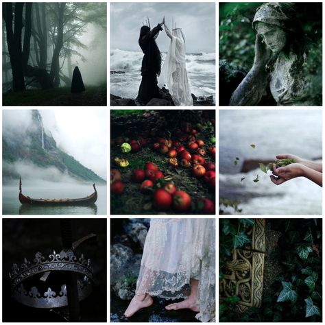 Avalon moodboard Morgana Le Fay Aesthetic, Morgan Le Fay Aesthetic, Fay Aesthetic, Avalon Aesthetic, Folklore Moodboard, Elemental Aesthetic, Gothic Things, Morgana Le Fay, Mists Of Avalon