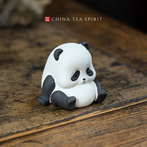 Style: Style A Panda Sculpture Clay, Panda Ceramic, Panda Craft, Sleeping Panda, Polymer Clay Gifts, Clay Keychain, Tea Pet, Big Rangoli Designs, Panda Art