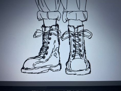 I finally figured out how to draw shoes Stylized Shoes Drawing, How To Draw Shoes Front View Boots, How To Draw Boots Front View, How To Draw Boots, Drawing Shoes Front View, Shoes Ideas Drawing, How To Draw Shoes Front View, Shoes Front View, Drawn Shoes