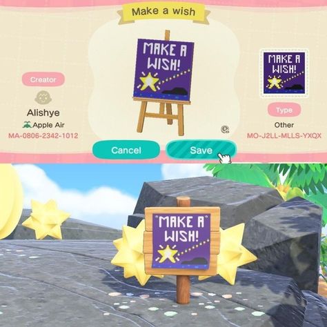 Star Animal Crossing Design, Star Acnh Design, Animal Crossing Stargazing Area, Stargazing Animal Crossing, How To Get 3 Stars Animal Crossing, Acnh Stargazing Area Codes, Acnh Flag Ideas Moon, Animal Crossing Star Design, Animal Crossing Telescope Area